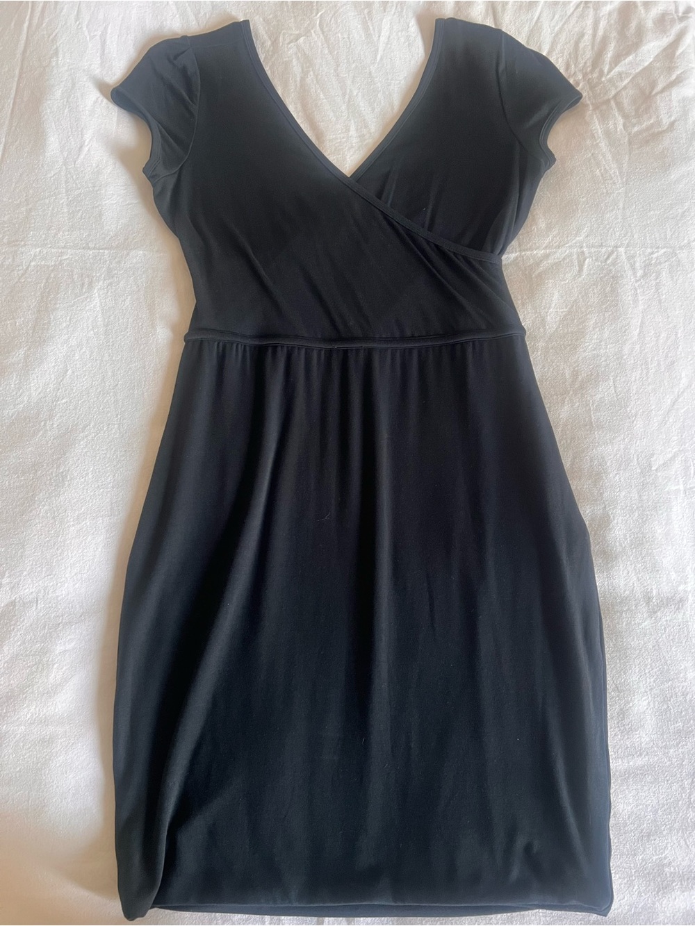Tart Black Wrap-Style Mini Dress